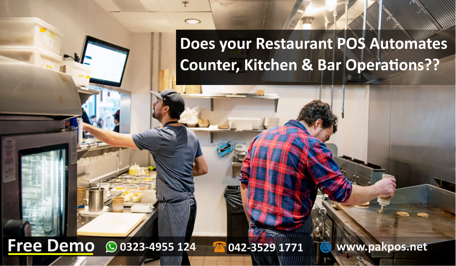 Restaurant Automation Solution For Kitchen Bar Cashier Delivery   Kitchen Display Screen Pos Lahore 