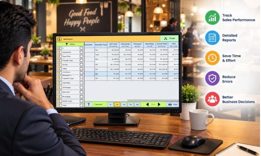 Better Management of Sales with Restaurant POS System Restaurant POS system for better management of sales and detailed business reporting