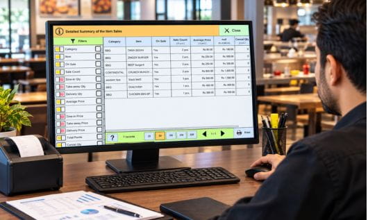 Detailed Reporting System for Restaurant POS Software Restaurant POS detailed reporting system for sales tracking and business performance analysis