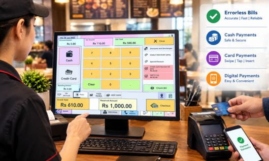 Errorless Billing with Restaurant POS System Restaurant POS system for errorless billing and accurate order processing