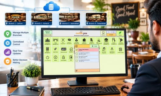 Multi Branch Management with Restaurant POS System Restaurant POS system for multi branch management and centralized business operations