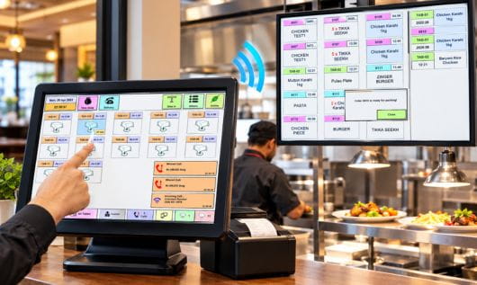 Speedy Order Processing with Restaurant POS System Restaurant POS system enabling speedy order processing and efficient kitchen management